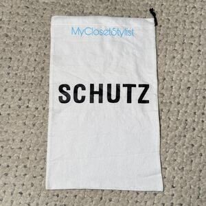 New SCHUTZ Stiletto Shoes Dust Bag Signature Logo Sleeper White Black